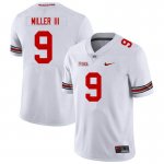 NCAA Ohio State Buckeyes Men's #9 Jack Miller III White Nike Football College Jersey WCC7445CS